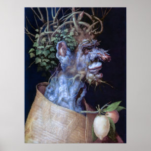 Vintage Allegory of Winter by Giuseppe Arcimboldo Poster