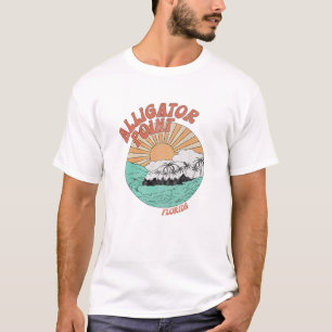 Vintage Alligator Point Florida Palm Trees FL Retr T-Shirt