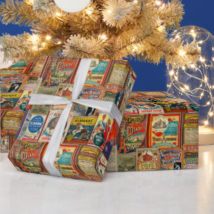 VINTAGE ALMANACS 1885-1940 WRAPPING PAPER