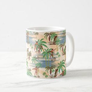 Vintage Aloha Hawaii Beach Summer Coffee Mug