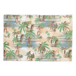 Vintage Aloha Hawaii Beach Summer Pillowcase