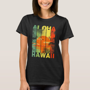 Vintage Aloha Hawaii Hawaiian Island Beach Vacati T-Shirt
