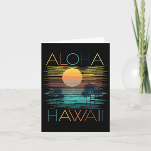 Vintage Aloha Hawaii Luau Hawaiian Vacation Costum Card