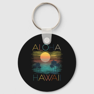 Vintage Aloha Hawaii Luau Hawaiian Vacation Costum Key Ring