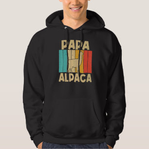 Vintage Alpaca For Dad Grandpa Men Llama Animal Hoodie