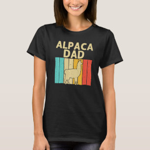 Vintage Alpaca For Dad Grandpa Men Llama Animal T-Shirt