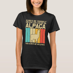 Vintage Alpaca For Men Women Kids Boys Girls Llama T-Shirt