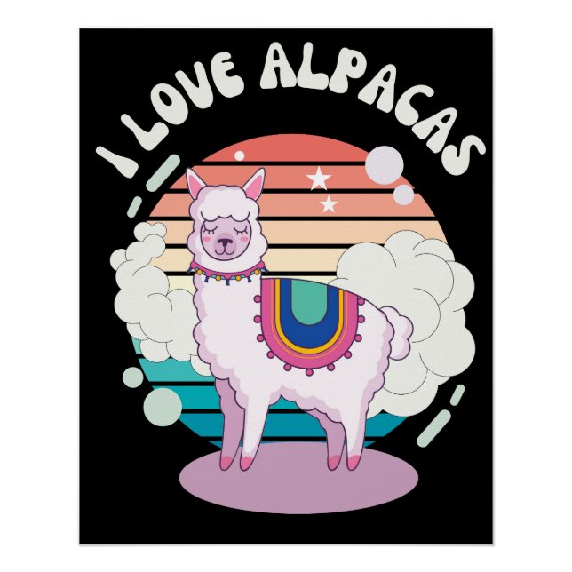 vintage alpacas poster (Front)
