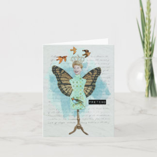 Vintage Altered Art Collage Notecard
