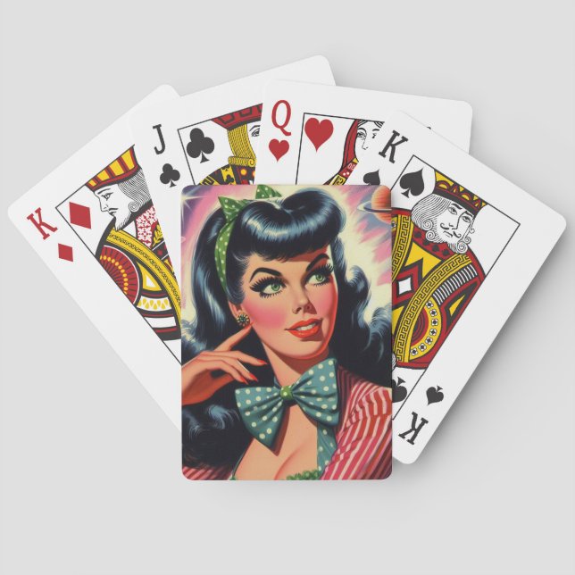Vintage Alternative Pin Up Playing Cards (Back)