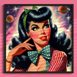 Vintage Alternative Pin Up Poster