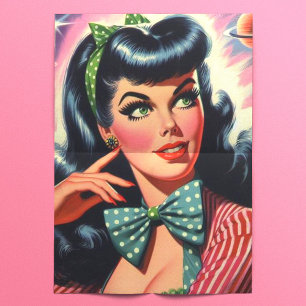 Vintage Alternative Pin Up Tissue Paper