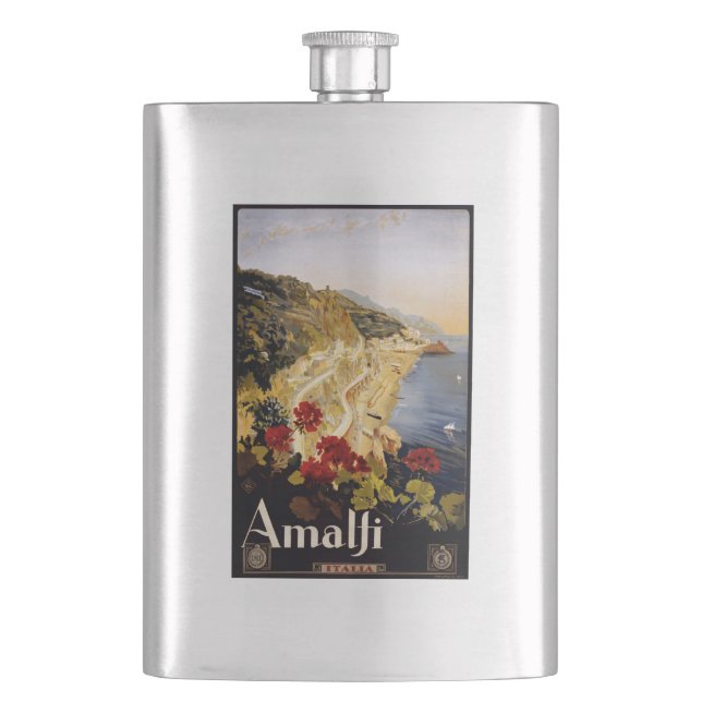 Vintage Amalfi Italy flask (Front)