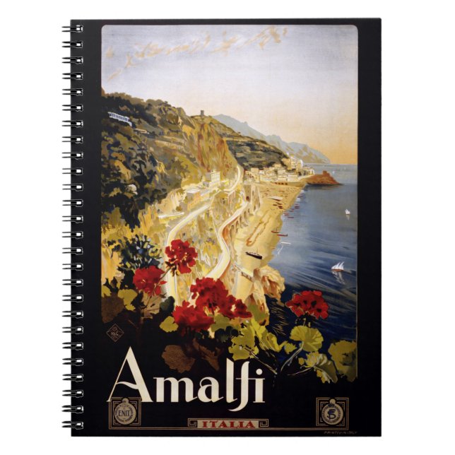 Vintage Amalfi Italy notebook (Front)