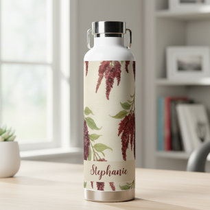 Vintage Amaranth Floral Friend Gift Water Bottle