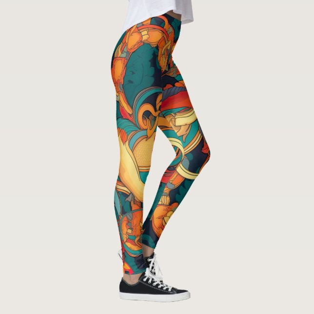 Vintage Amazon | Colourful Pattern Leggings (Right)