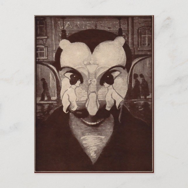 Vintage Ambiguous Devil Postcard (Front)