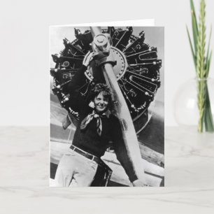 Vintage Amelia Earhart Photo Card