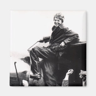 Vintage Amelia Earhart  Photo Magnet