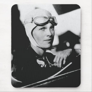 Vintage Amelia Earhart Photo Mouse Mat
