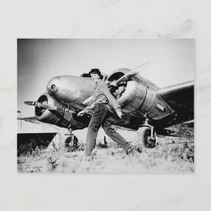 Vintage Amelia Earhart  Photo Postcard