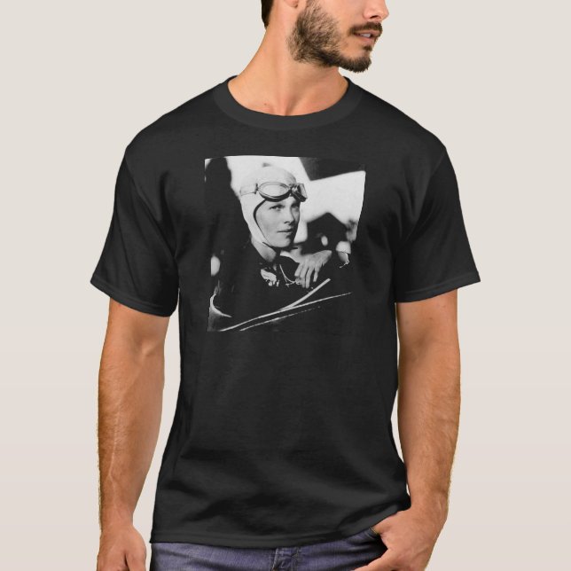 Vintage Amelia Earhart Photo T-Shirt (Front)