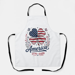 Vintage America 1776 2026 Patriotic Clover Shirt_1 Apron