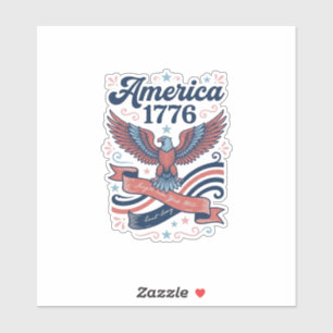 Vintage America 1776 Eagle Patriotic Shirt Design_