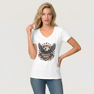 Vintage America 250 Bald Eagle 1776-2026 Patriotic T-Shirt