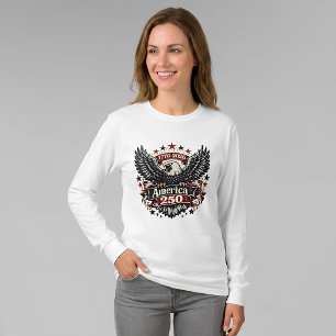 Vintage America 250 Bald Eagle 1776-2026 Patriotic T-Shirt