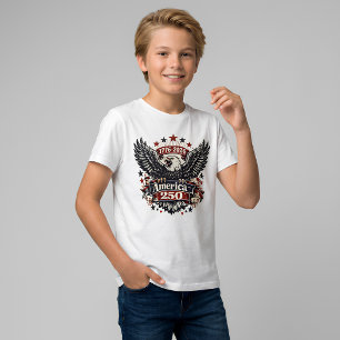 Vintage America 250 Bald Eagle 1776-2026 Patriotic Tri-Blend Shirt