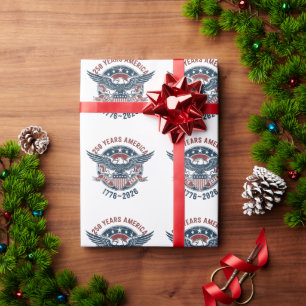 Vintage America 250 Eagle Seal – 1776-2026  Wrapping Paper