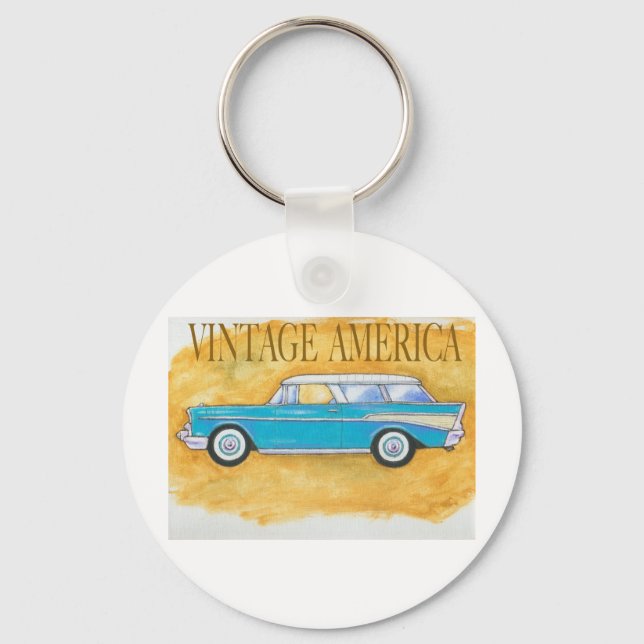 vintage america chevy key ring (Front)
