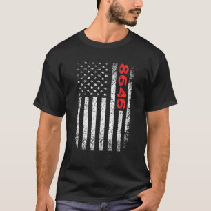 vintage America flag 86 46 anti Biden design Impea T-Shirt