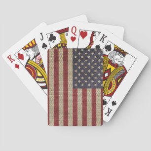 Vintage America Flag Playing Cards