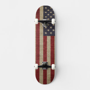 Vintage America Flag  Skateboard