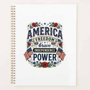 Vintage America Freedom Patriotic Shirt Design_1 Planner