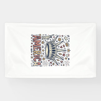 Vintage America Liberty Crown Patriotic Shirt Desi Banner
