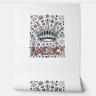 Vintage America Liberty Crown Patriotic Shirt Desi Wallpaper