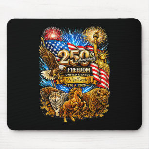 Vintage american 250th anniversary 1776-2026 mouse mat
