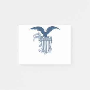 Vintage American Bald Eagle Stars Stripes Shield Post-it Notes