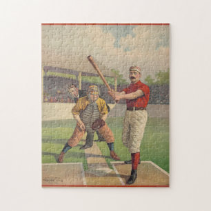 Vintage American Baseball 1895 Jigsaw Puzzle