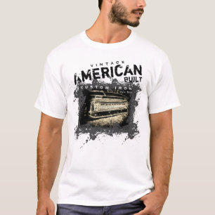 Vintage American Built Custom Iron Chevy Truck T-Shirt