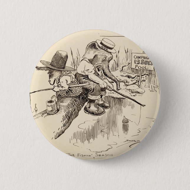 Vintage American button (Front)