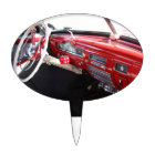 Vintage American car interior classic 1950s cars