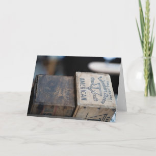 Vintage American Cheese Crate Card