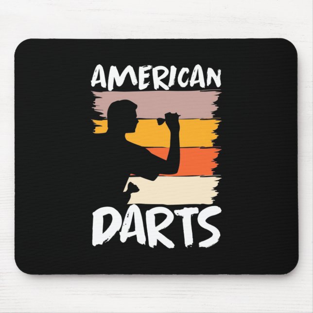 Vintage American Dart Mouse Mat (Front)