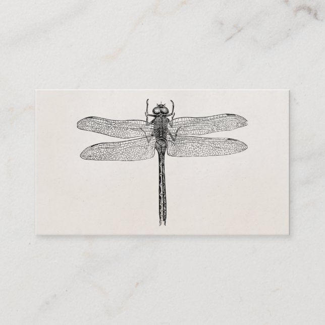 Vintage American Dragonfly Dragon Fly Template Business Card (Front)