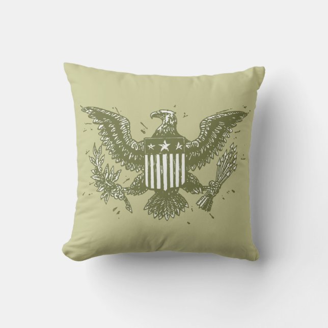 Vintage American Eagle Cushion (Front)