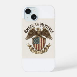 Vintage American Eagle Shield 2026 Semiquincentenn iPhone 15 Case